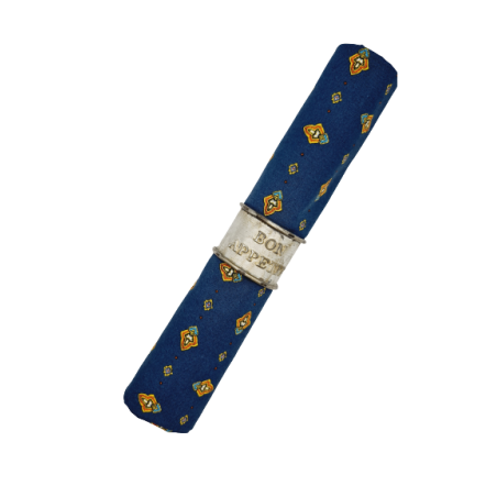 VALDROME - Serviette 50x50 Croquet Bleu Marine