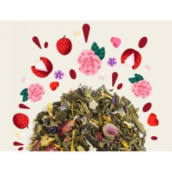 MAISON BOURGEON - Rose Litchi - Thé Vert - Sachet 100g