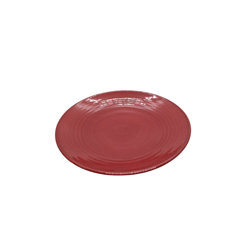 ATELIER BERNEX - Assiette Soucoupe n°1 Rouge et Mat Collection Loft