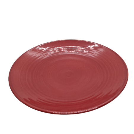 ATELIER BERNEX - Assiette Soucoupe n°1 Rouge et Mat Collection Loft