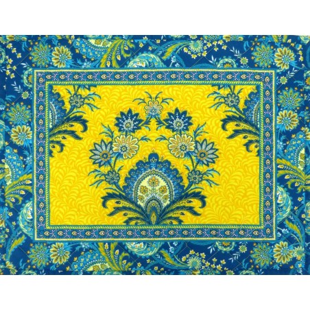 VALDROME - Coffret 4 Sets de Table 35X45 Haveli Jaune