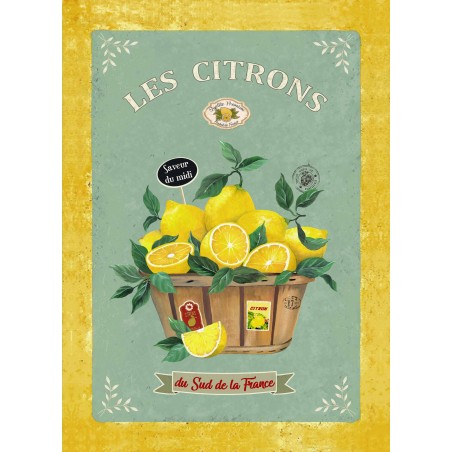 L'ENSOLEILLADE - Torchon Citron De Provence Vert