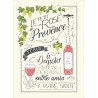 L'ENSOLEILLADE - Torchon Petit Rosé De Provence ECRU