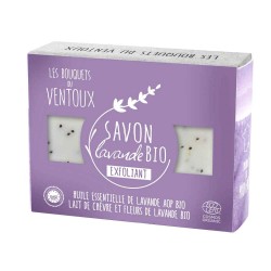 LES BOUQUETS DU VENTOUX - Savon Lavande BIO Exfoliant- 100g