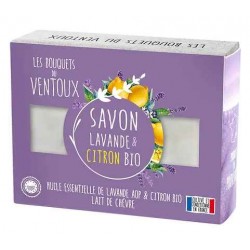 LES BOUQUETS DU VENTOUX - Savon Lavande BIO & Citron BIO - 100g