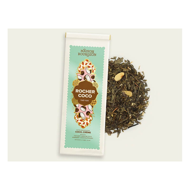 MAISON BOURGEON - Rocher Coco - Thé Vert - Sachet 100g