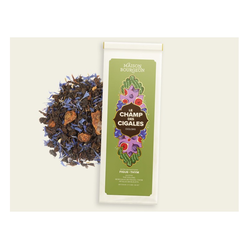 MAISON BOURGEON - Le Champ des Cigales - Thé Oolong- Sachet 100g