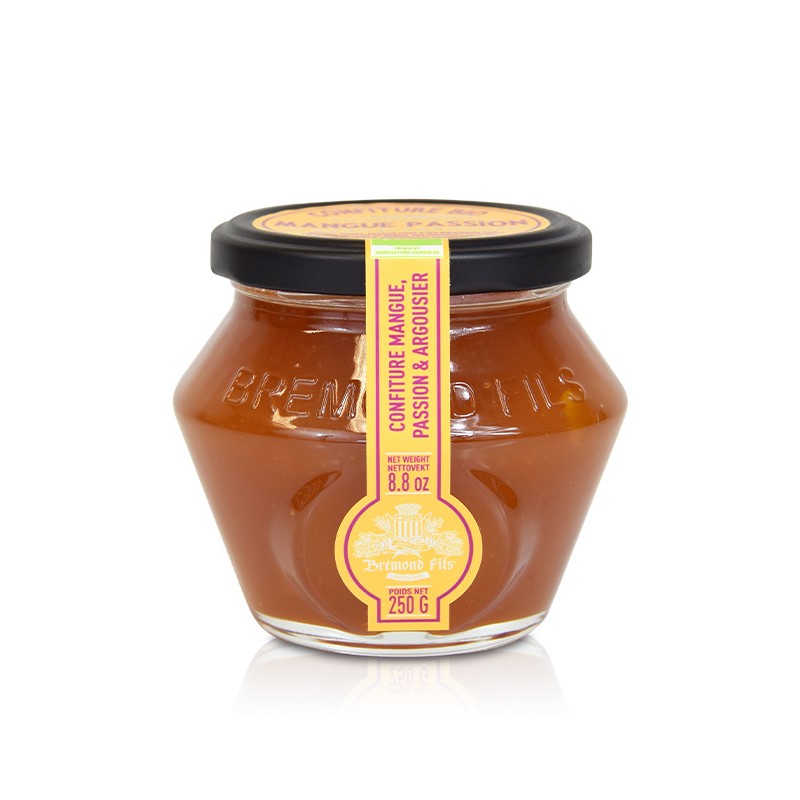 MAISON BREMOND 1830 - Confiture BIO Mangue, Passion & Argousier 250g