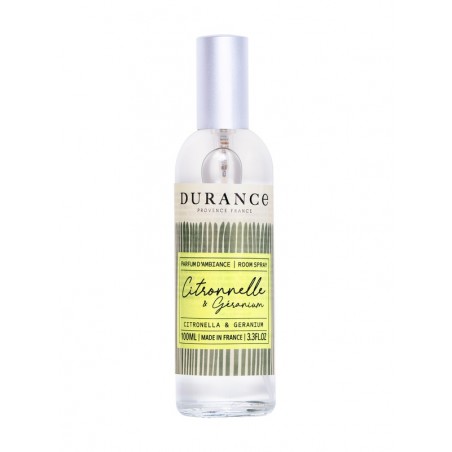 DURANCE - Citronnelle Anti Moustiques - Parfum d'Ambiance Utile 100ml