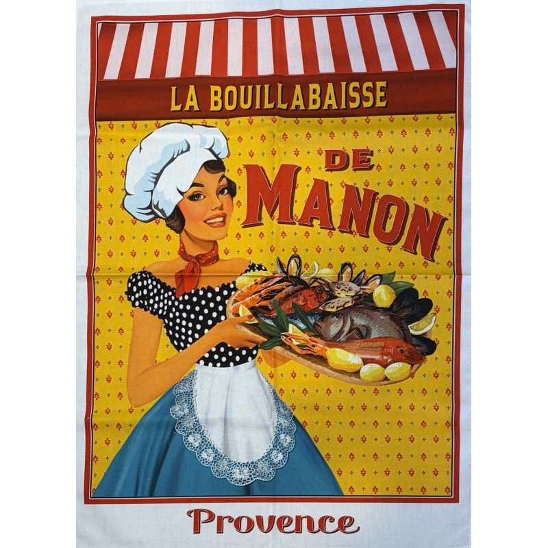 L'ENSOLEILLADE - Torchon BOUILLABAISSE