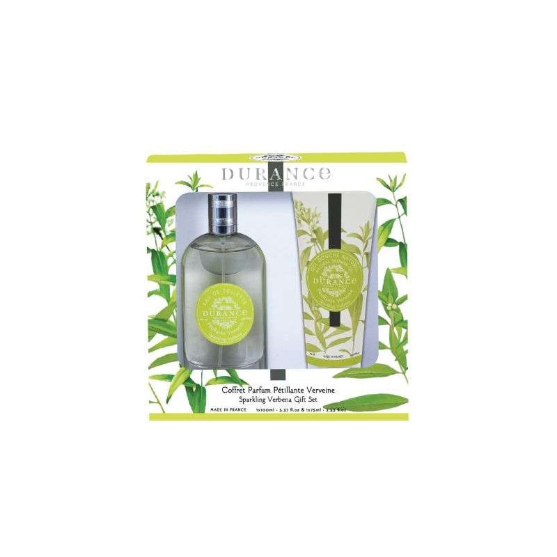 DURANCE - Coffret Parfum Pétillante Verveine (Eau de Toilette 100ml + Gel Douche Naturel 75ml)