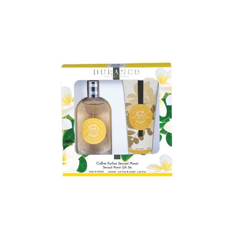DURANCE - Sensuel Monoï - Coffret Parfum  (Eau de Toilette 100ml + Gel Douche Naturel 75ml)