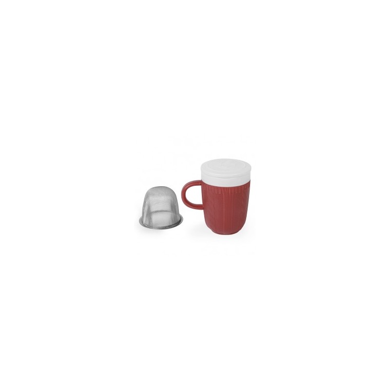 MAISON BOURGEON - Mug Céramique Rouge avec Filtre