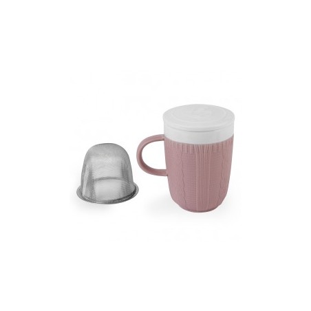 MAISON BOURGEON - Mug Céramique Rose avec Filtre