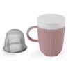 MAISON BOURGEON - Mug Céramique Rose avec Filtre