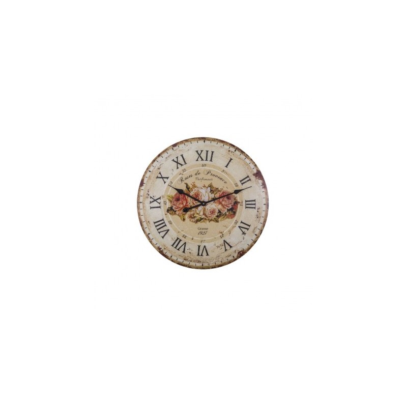 ANTICLINE - Pendule "Roses de Provence" 60cm